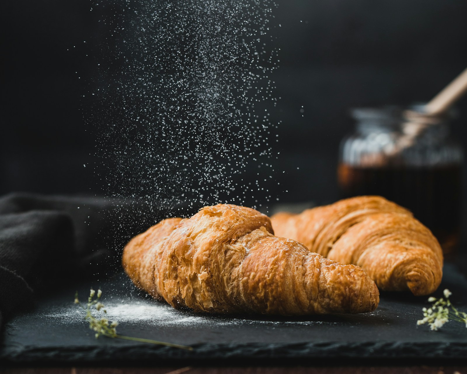 Big Prawn Omelet on Croissant